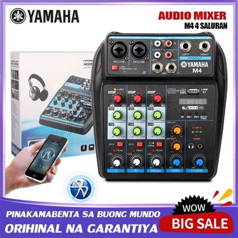 YAMAHA M4 Professional Audio Mixer 4 Na Channel Stereo Output PC