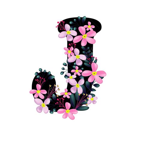 J Alphabet Clipart Transparent Png Hd Cute J Floral Font Alphabet