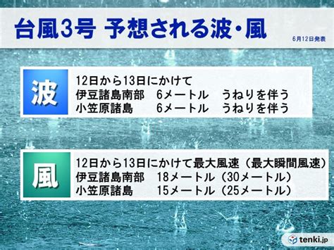 台風3号 今夜〜あす未明 伊豆諸島南部に接近 小笠原諸島も高波に警戒・強風に注意tenkijp Goo ニュース