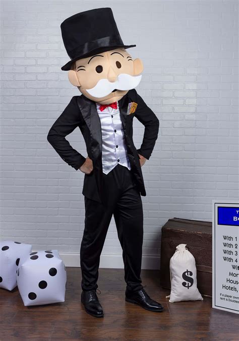 Mr Monopoly Costume For Men Board Game Costumes