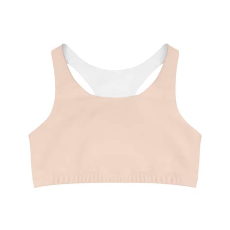 Women S Nude Colored Sports Bra Athletic Sports Bra Gym Fitness Bra