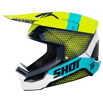 Casque SHOT Furious Ridge Blue Neon Yellow Au Meilleur Prix ICasque