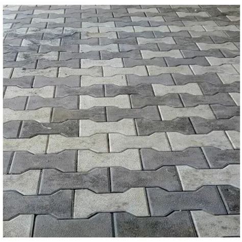 60mm I Shape Cement Interlocking Tile For Landscaping Rs 7 Piece ID