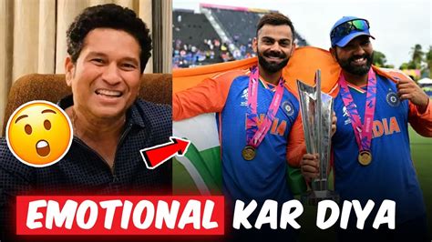 Emotional Kar Diya Says Sachin Tendulkar After T Wc Win Virat