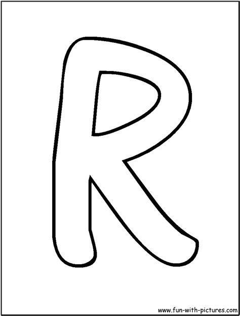 Bubble Letter Lowercase R