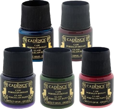 Cadence Glas En Porseleinverf Opaque 45 Ml Bordeaux Bol