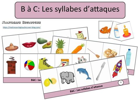 B C Les Syllabes D Attaque Maitresse Biglouche Syllabes