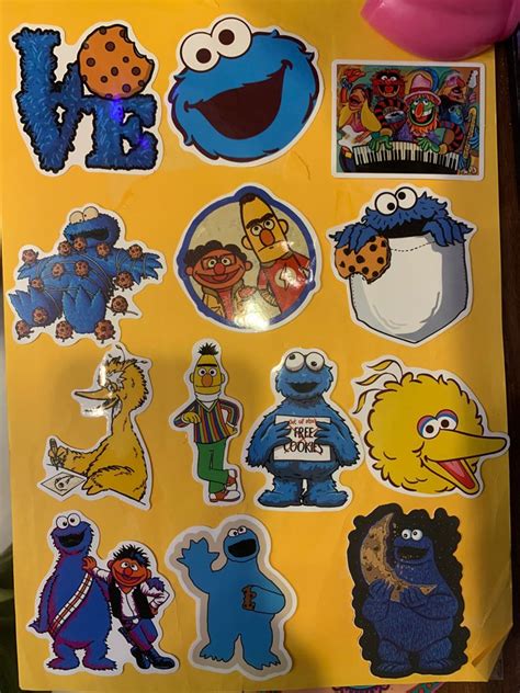 Sesame Street Stickers Hobbies And Toys Stationery And Craft Craft