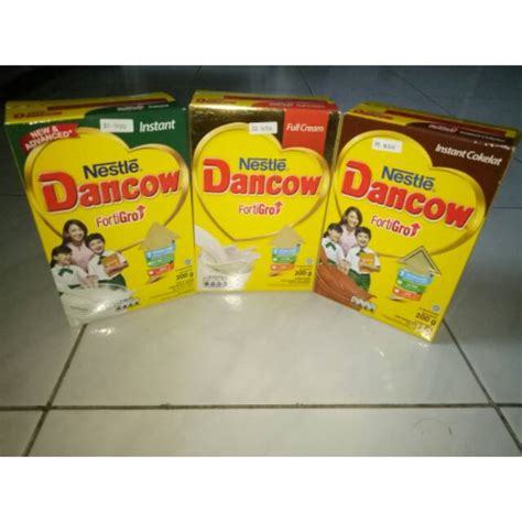 Jual Dancow Fortigro Instant Coklat Full Cream 195 Gr Shopee