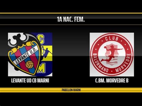 LEVANTE UDBM MARNI B C BM MORVEDRE B 1A NAC FEM YouTube