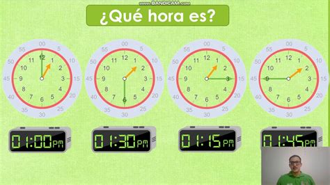 Horas Conceptos B Sicos Para Aprender A Leer La Hora En Un Reloj