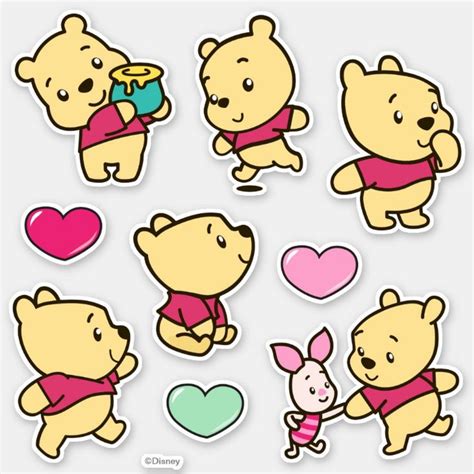 Winnie The Pooh Un Boxed Sticker Zazzle Cute Winnie The Pooh Pooh Design Your Own Stickers