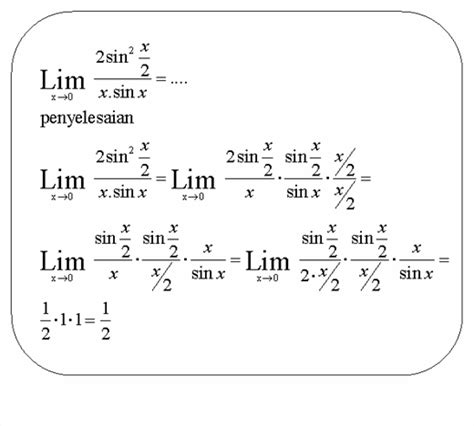 Contoh Soal Limit Tak Hingga Dan Penyelesaiannya Contoh Soal Terbaru