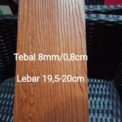 Jual Papan Pagar Grc Motif Serat Kayu Woodplank Lisplang Grc Shopee