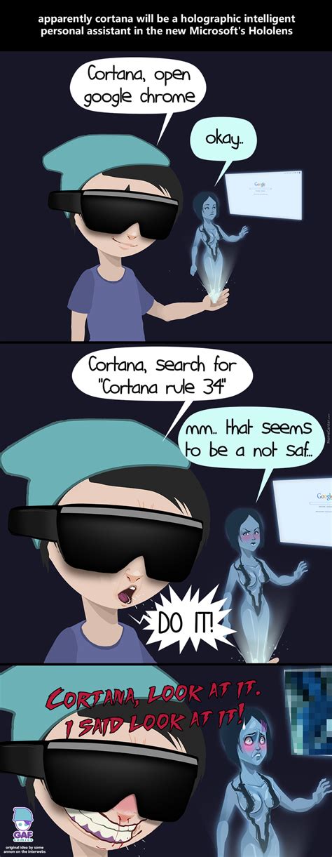 Cortana On Rule 34 Rule 34 Know Your Meme