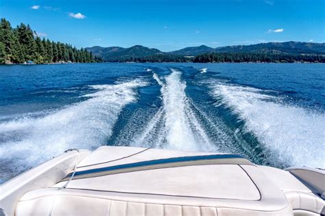 Boating And Exploring At Hayden Lake In Idaho State Near Spokane