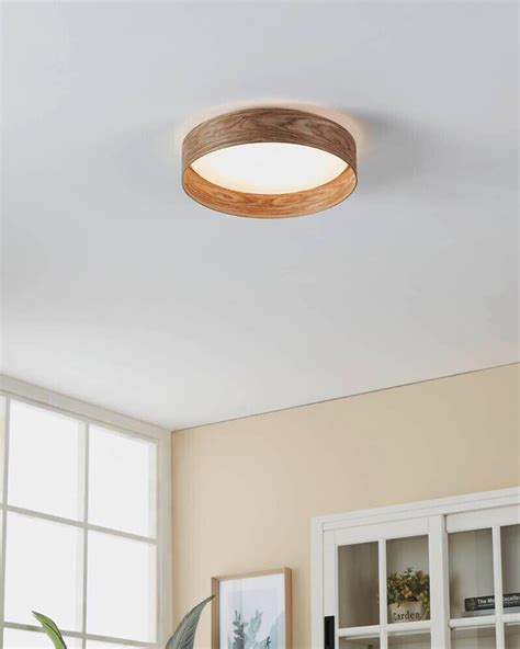 Eglo Deckenleuchte Luppineria Holz Braun Led W K H Cm