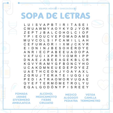 Sopa De Letras En 2024 Sopa De Letras Letras Botiquin Primeros Auxilios