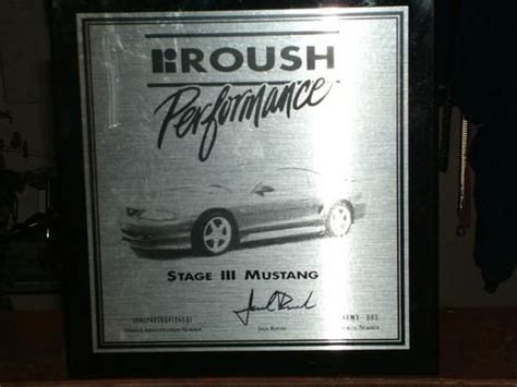 Find Used 1995 Roush Stage 3 Mustang 1st Roush Sold To The Public In