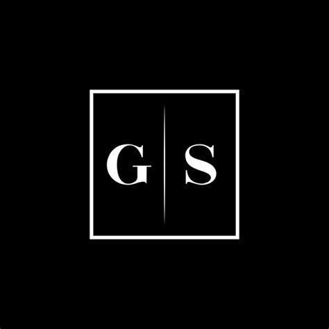 Premium Vector Gs Minimalist Typography Logo