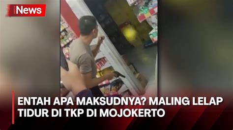 Super Kocak Polisi Tangkap Pencuri Tertidur Dalam TKP Minimarket Di