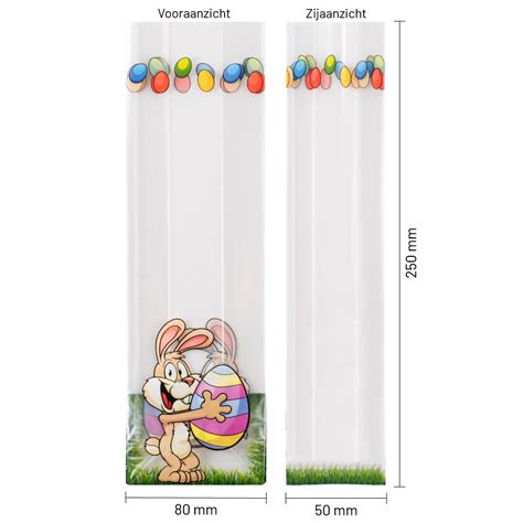 Blokbodemzakjes X Mm Thema Pasen Stuks