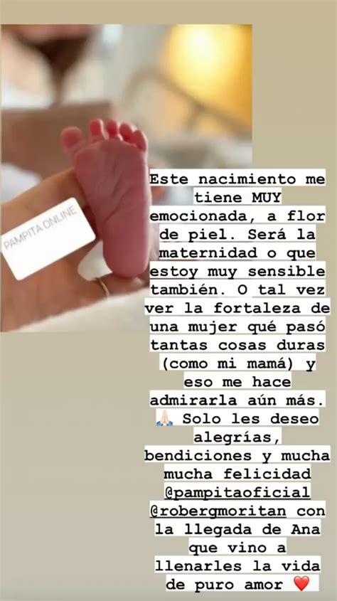 Sofía Zámolo Emocionada Por El Nacimiento De Ana La Hija De Pampita “la Fortaleza De Una