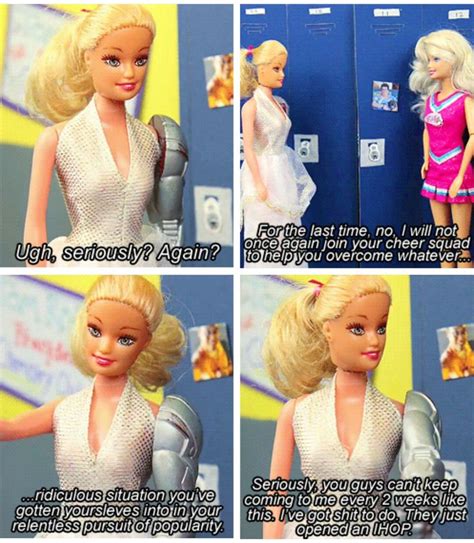 Pin By Olivia B On Funny Barbie Funny Barbie Jokes Popular Girl