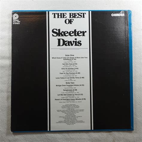 Skeeter Davis The Best Of Skeeter Davis Record Album Vinyl Lp Ebay