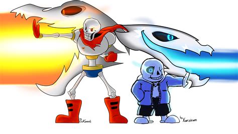 Sans And Papyrus Gaster Blaster Undertale Amino