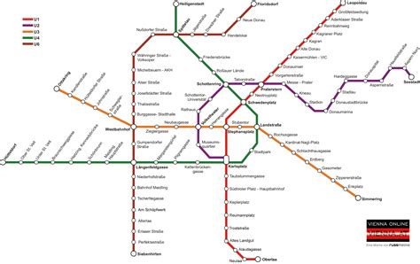 U-Bahn Plan für Wien