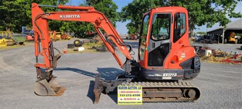 Kubota KX121 3ST Mini Excavator Full Cab Angle Blade 2 Speed For