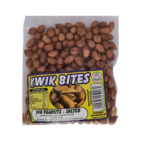 Kwik Bites Salted Peanuts 100gr Superb Hyper