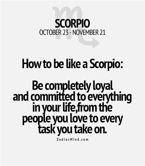 How To Be Like A Scorpio Scorpio Quotes