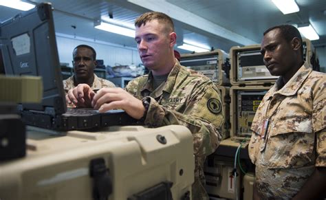 Cjtf Hoa Shares Communications Expertise With Djiboutian Military