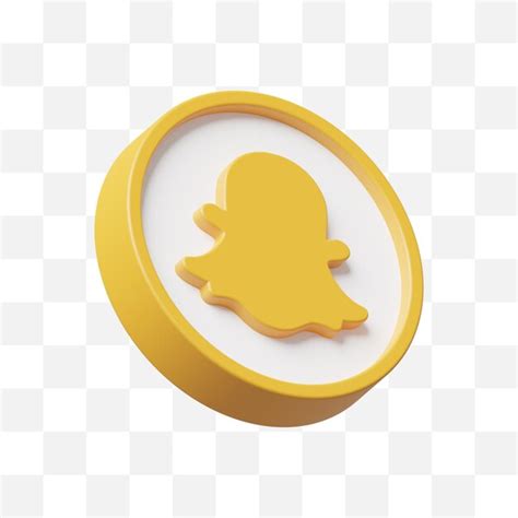 Icono De Redes Sociales De Snapchat Modelo 3d Archivo PSD Premium