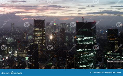 Tokyo Skyline during Sunset As Seen from the Tokyo Tower, Japan ...