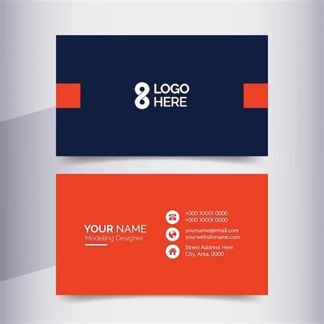 Premium Vector Contemporary Business Card Design Template