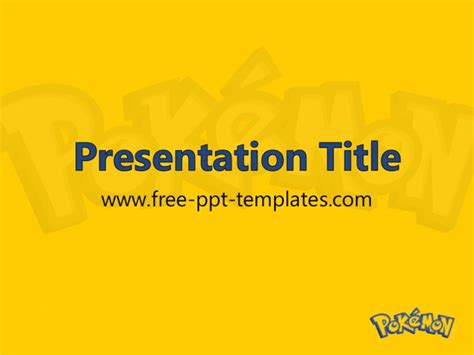 Pokemon PPT Template - GraphicXtreme