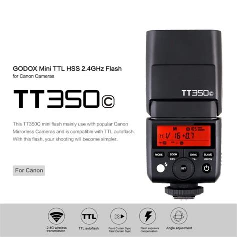 Godox Tt C Mini Thinklite Ttl Flash For Canon Apex Digital