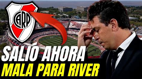 🔴 LesiÓn En Jugador River ConfirmÓ Noticias De River Plate Hoy