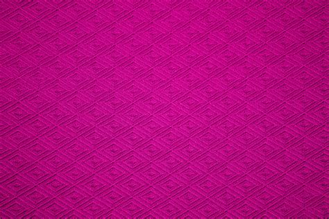 Hot Pink Knit Fabric With Diamond Pattern Texture Photos Public Domain