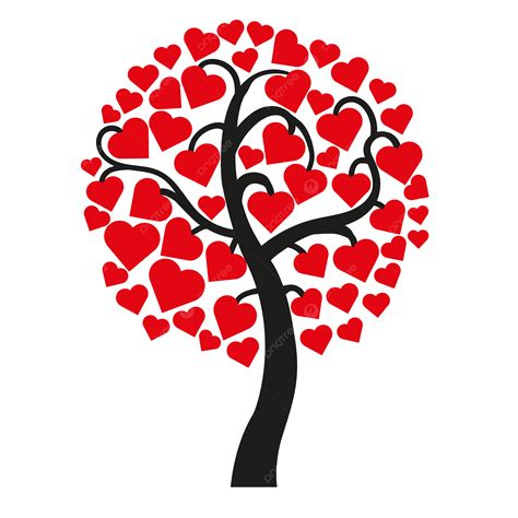 Heart Tree Valentines Day Clipart Vector Hearts Tree Valentines Png And Vector With