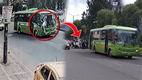 Revelan Impactante Momento En El Que Un Joven Se Lanza A Un Bus Del Sitp Noticias De Bogotá Y