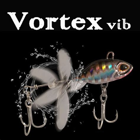 Leurre De P Che En M Tal Vib Vortex Spinning Avec Paillettes Rotatives