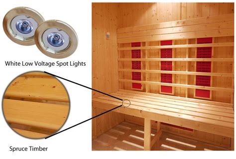 4 Person Commercial Infrared Sauna L Benches And Corner Door Ir3030lc