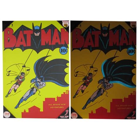 Batman 1 Comic Cover Led Canvas Art Entertainment Earth