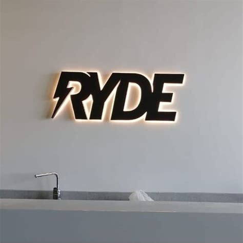 Backlit Sign Reception Logo Reception Sign Halo Lit Etsy