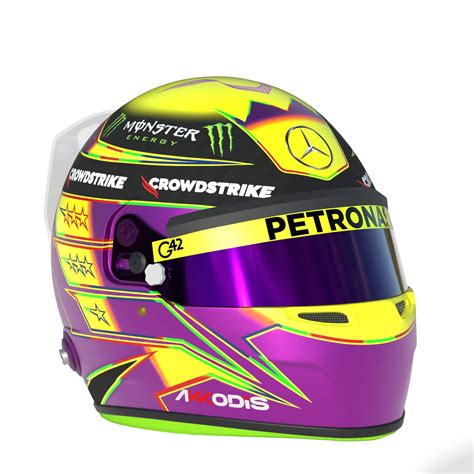 F1 Lewis Hamilton Helmet 2023 3d Model By Cactus3d