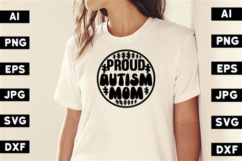 Proud Autism Mom Svg Design Graphic By Rhdesign · Creative Fabrica